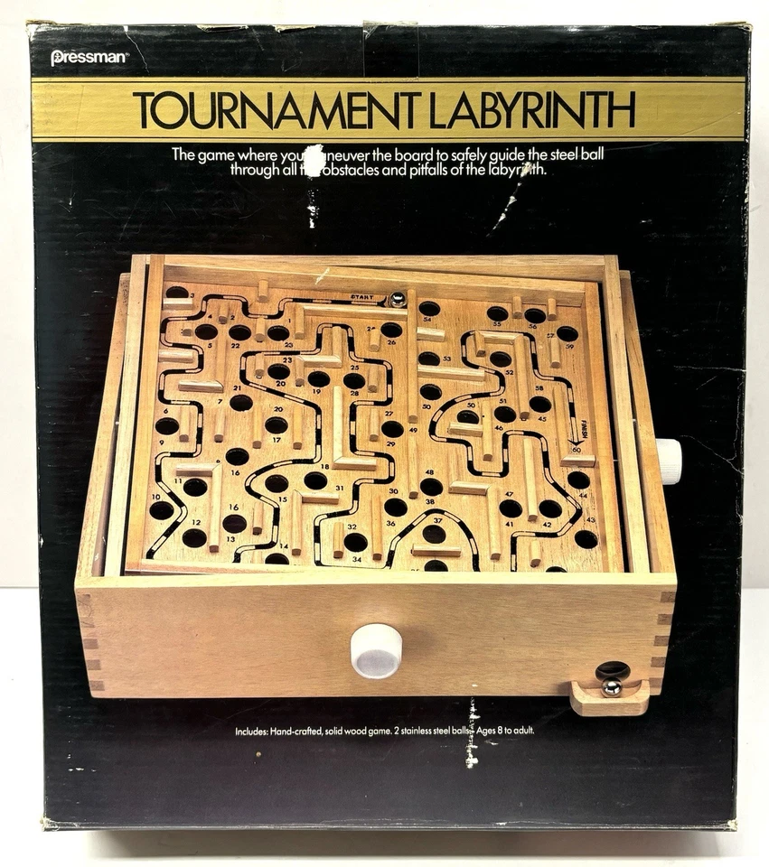 Vintage 1986 Pressman Tournament Labyrinth Game w/ Box - Image 2 of 4