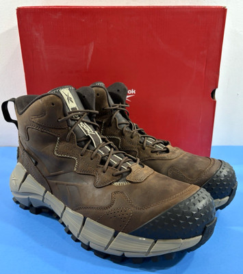 NIB 12 W REEBOK MENS ZIG KINETICA EDGE ll WORK WATERPROOF TRAIL BOOTS RB3025 BRN