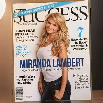 Success Miranda Lambert Creativity Hacks Healthy Habits June 2015 FREE SHIPPING