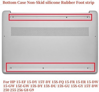 Silver Rubber FEET For HP 15-EF 15-DY 15T-DY 15s-fq 15-fr L63597-001