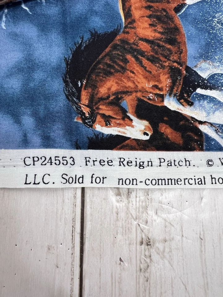 Horses Cotton Fabric 1/2 yards 44" Wide Wild Wings Cummings Springs Creative - Image 4 of 4