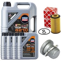 MotoröL Filter Set 0W-30 Liqui Moly 9 Liter + Schraube FüR Mercedes V-Klasse