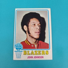 1973-74 Topps #47 John Johnson Portland Trail Blazers BASKETBALL Card 3D