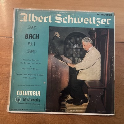 Albert Schweitzer Bach Volume 1 Album