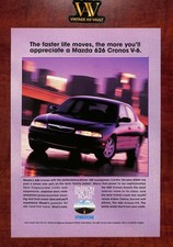 Mazda 626 Vintage Print Ad - The More You'll Appreciate a Mazda 626 Cronos V-6