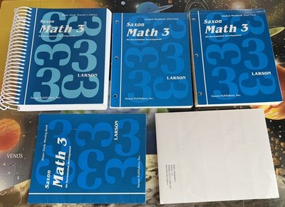 Saxon Math 3 Homeschool Set 1st Edition Complete Kit Third Grade Free Ship