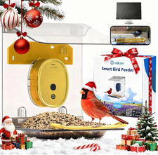 Smart Bird Feeder with Camera Solar Powered,4K Camera for Outdoors,No Subsciptio