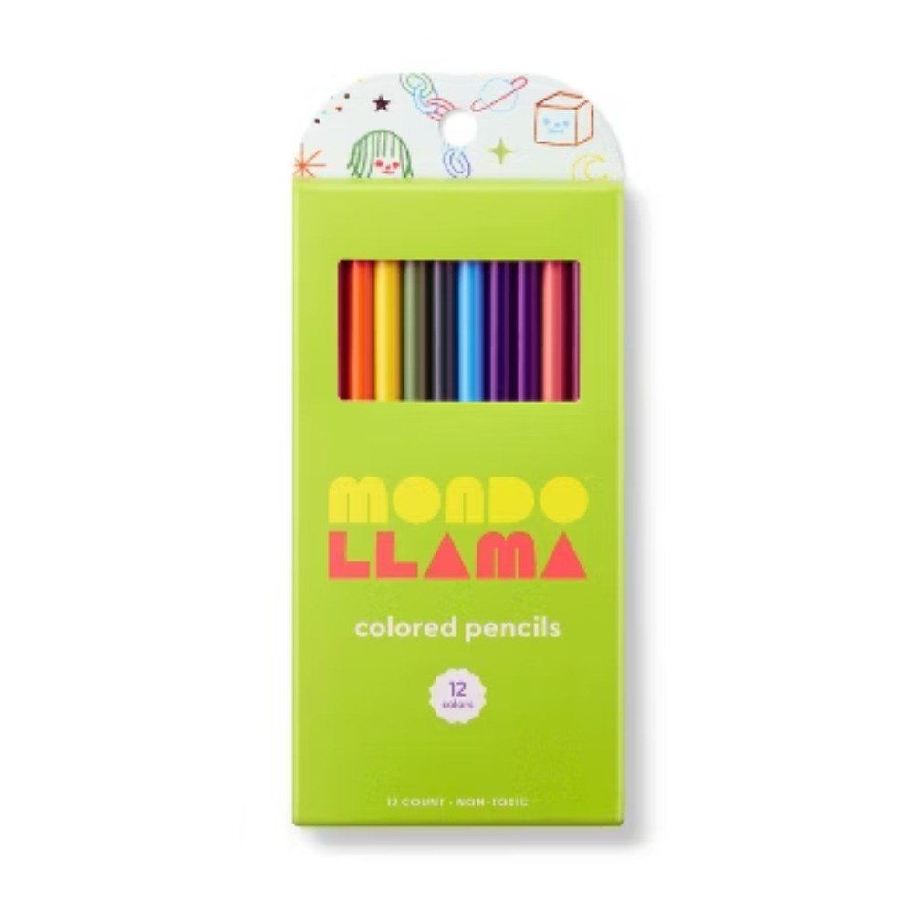 12ct Vibrant Mondo Llama Colored Pencils for Art & Craft-image