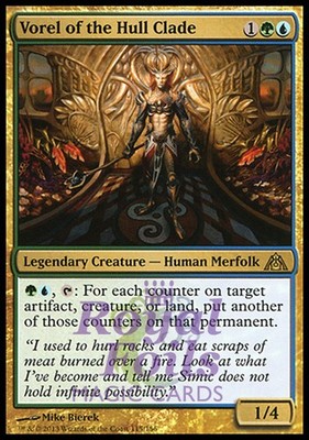 Vorel of the Hull Clade 1x FOIL DGM MTG Dragon's Maze Rare MINT green blue