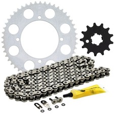 Sprocket Chain Set for Kawasaki KX80 13/49 Tooth 420 O-Ring Front Rear Combo Kit