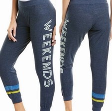 Chaser Blue Cozy Knit WEEKEND Jogger Sweatpant Lounge Pant NWT Size XS