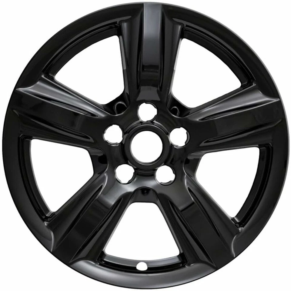 Set of 4 Gloss Black 17" Impostor Wheel Skins for 15-19 Ford Mustang Rim Covers Foto 4 de 4