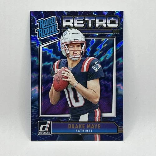 Drake Maye Rookie Retro Rated Rookie Insert 2024 Panini Donruss Football #16