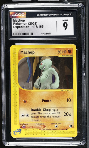 Machop graded CGC 9 for sale on eBay