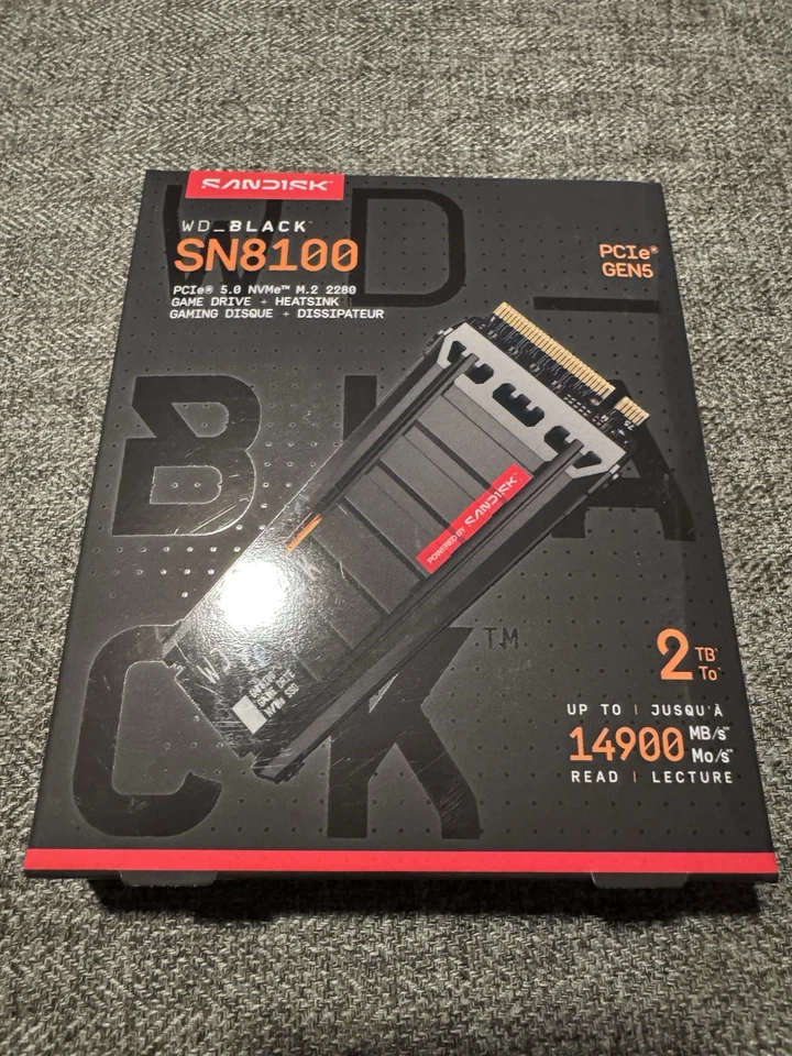 Sandisk WD BLACK SN8100 4TB Internal SSD w/ Heatsink for PS5 WDS400T1XHM-00CMT0 - Image 4 of 4