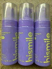 3 PACK hismile Foam Fresh Breath Mouthwash, Grape Bubblegum 1.5 OZ