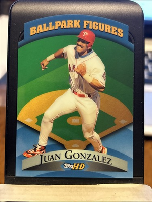 #ad Juan Gonzalez 1999 Topps HD Ballpark Figures BF7 $1.75