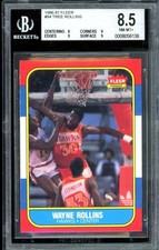 Tree Rollins Card 1986-87 Fleer #94 BGS 8.5