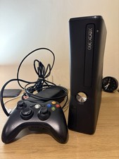 Xbox 360 Slim 250GB Black Fully Working Great Condition For Age With Cables