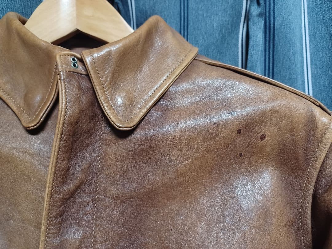 Buzz Rickson's TYPE A2 Brown Leather Jacket Used … - image 4