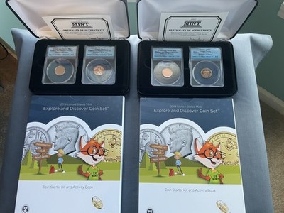 2 Sets - 2019 Explore Discover Coin Set ANACS SP69 + 2 Kits Planchet Free Ship.