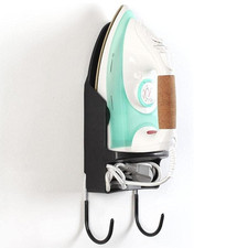 Ironing Board Holder Hanger Door Cupboard Wall Mount Storage Rack Black UK