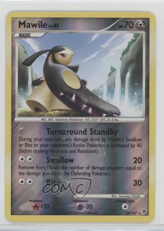 Mawile Reverse Foil Pokémon Platinum Supreme Victors #33 2009