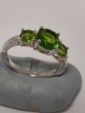 Women Fashion Lab Created Zarcon 925 Sliver Ring