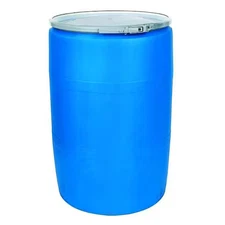 Open Head Transport Drum, Polyethylene, 55 Gal, Unlined, Blue, Poly55ohblpc