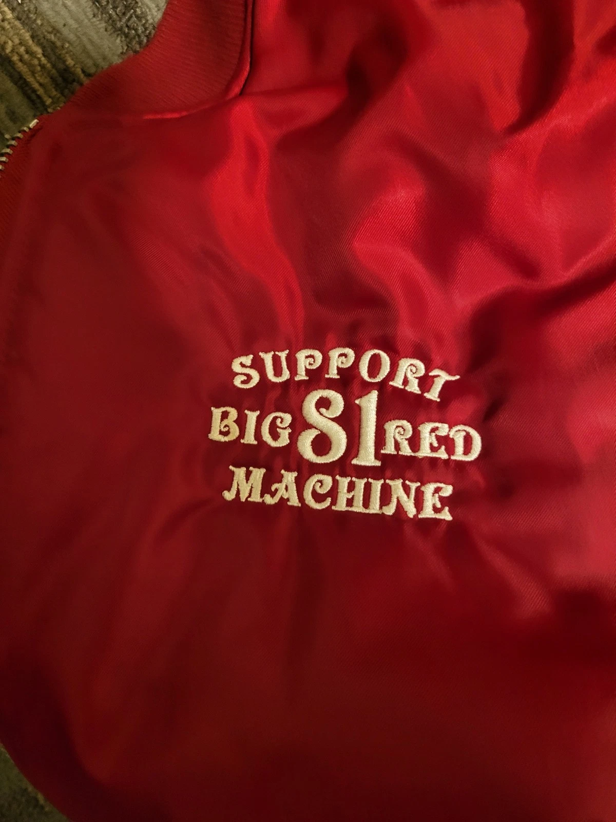 * RARE * HELL'S ANGELS HIGHLANDS Charter Support RED WINTER JACKET - product detail image 4