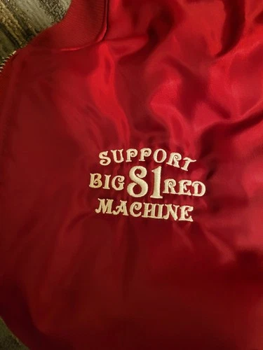 * RARE * HELL'S ANGELS HIGHLANDS Charter Support RED WINTER JACKET image 4