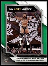 2022 PANINI WWE NXT HIGHLIGHTS GREEN WRESTLING CARD SANTOS ESCOBAR #12 4777