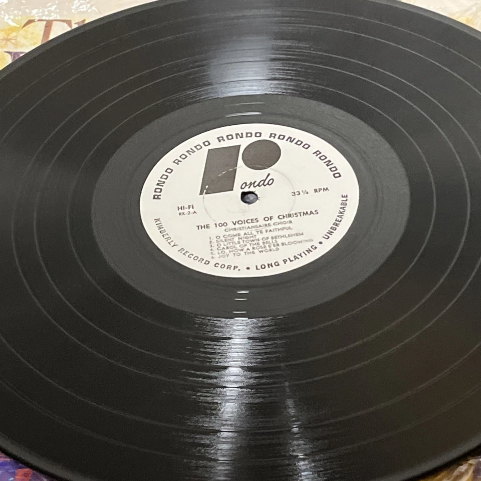 Christianaires Choir The 100 Voices Of Christmas 1959 Tops L1697 LP vinyl used Foto 3 de 4