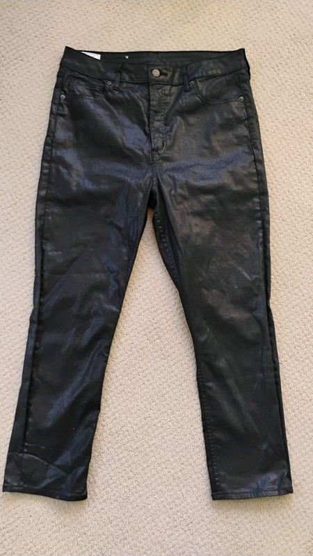 GAP Black Vintage Slim Sky High Pants Size 33 16R