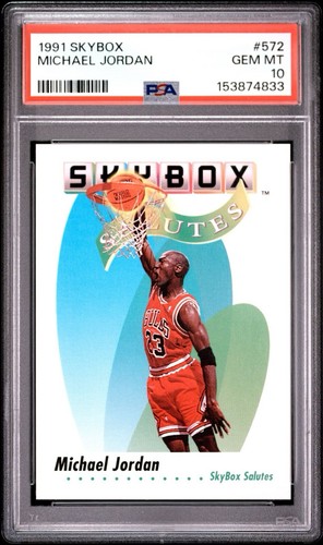 1991 Skybox Michael Jordan #572 PSA 10 Gem Mint