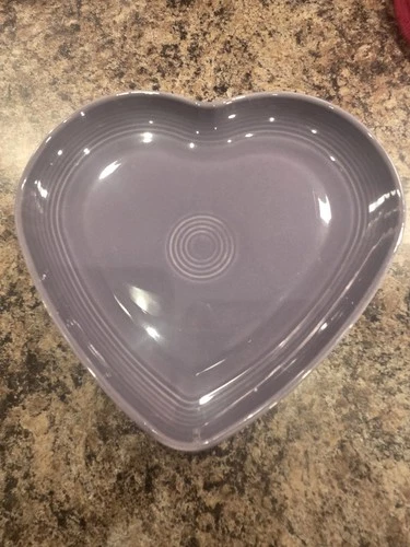 FIESTA LAVENDER HEART PLATE