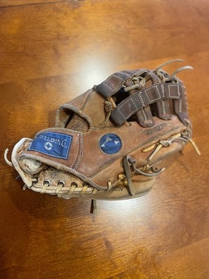 Vintage Spalding TFO-100 Competition Baseball Glove 42-3237 Brown
