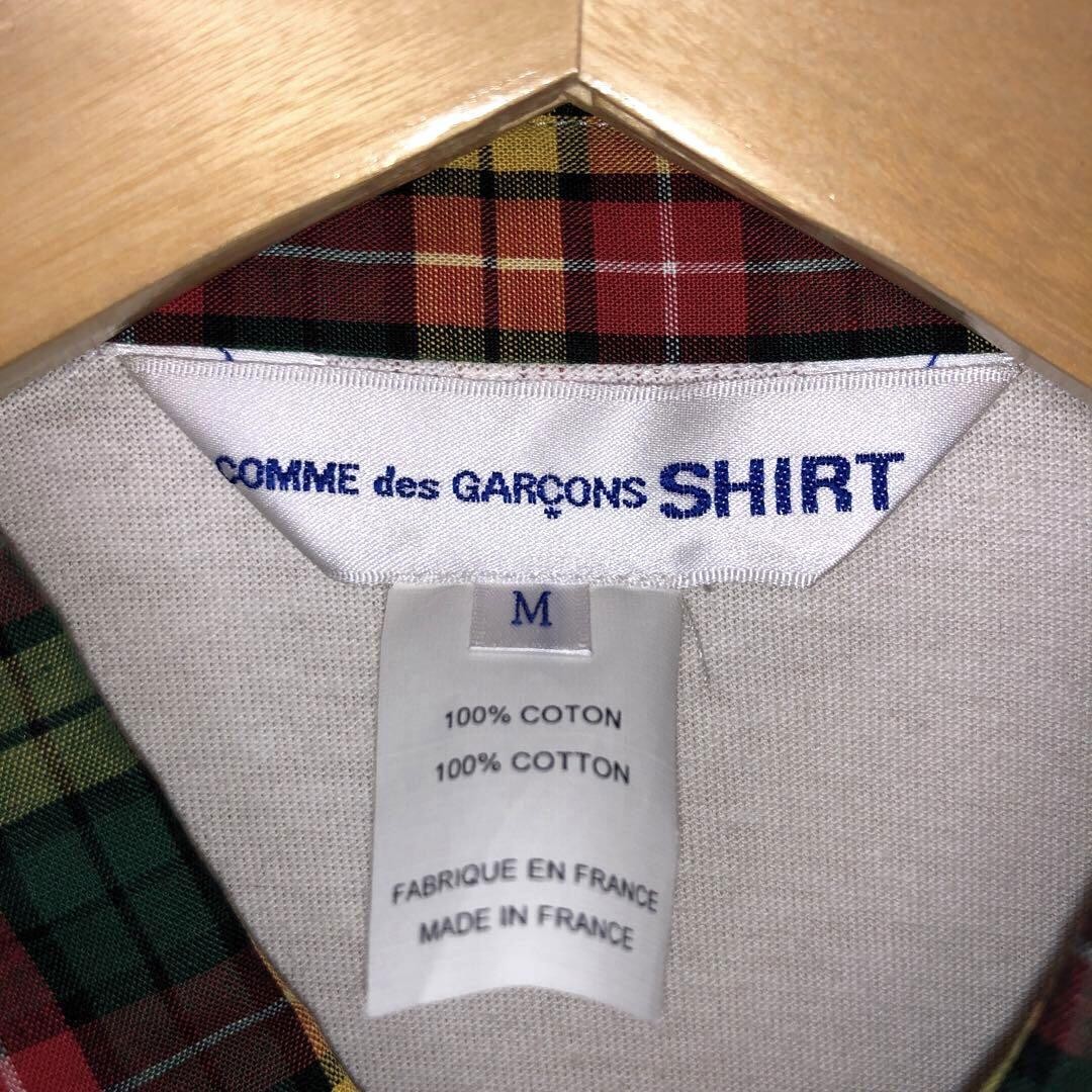 USED COMME DES GARCONS SWITCHING CHECK SHIRT GOOD M-95B2