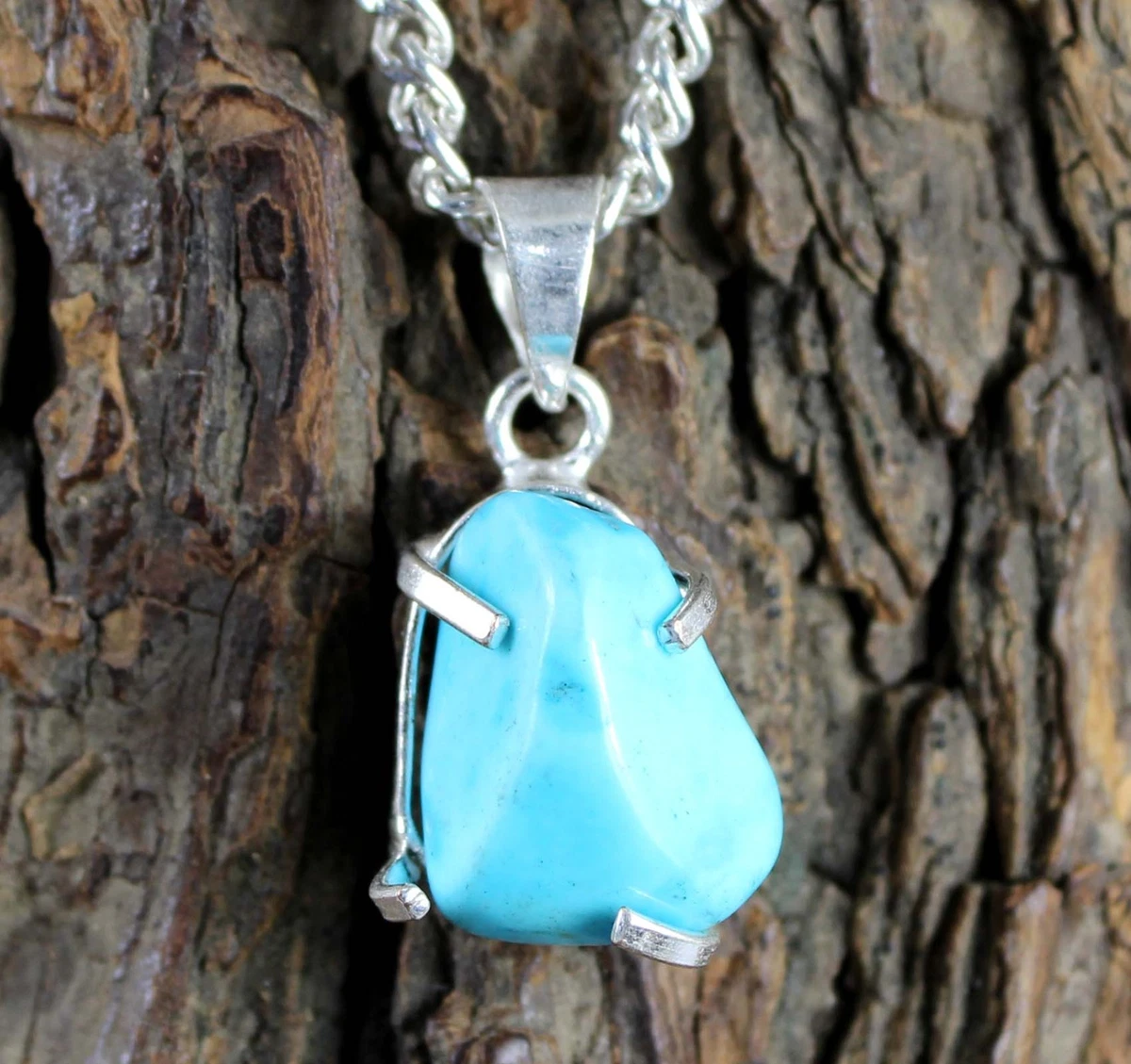 Collana Con Ciondolo Cavallo In Turchese Vero E Argento 925: Gioiello Bohémien Occidentale, Regalo Per Donna - Fatto A Mano
