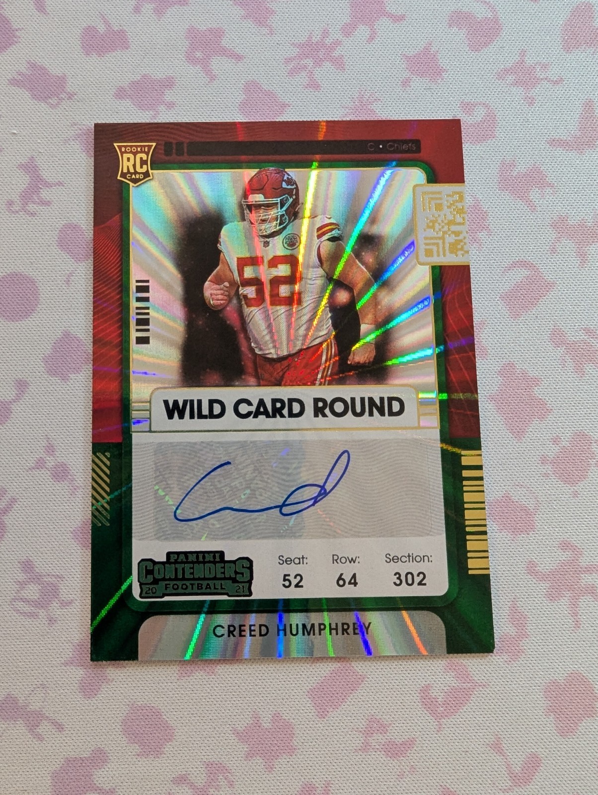 Creed Humphrey Panini Contenders #168 Autograph-Wild Card Round