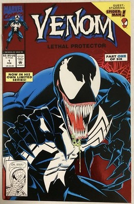 VENOM LETHAL PROTECTOR #1 1ST PRINT #2 RARE NEWSSTAND! VENOM #3