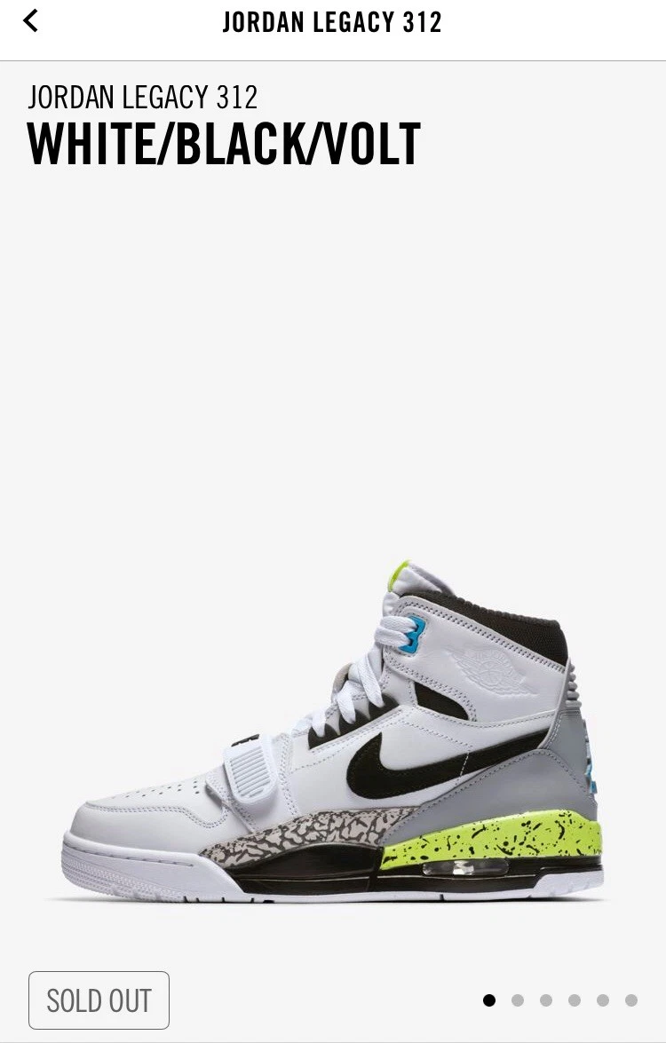 Preços baixos em Just Don x Jordan Legacy 312 Billy Hoyle | eBay