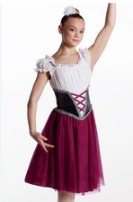 Weissman "Maiden Skirt Dance Dress Peasant" Size LC - Garnet Dance costume 