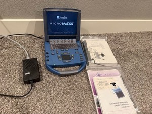 SonoSite MicroMaxx Ultrasound P08840-10 w/ Power Supply, Dock, and Manuals