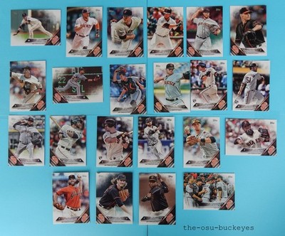 2016 Topps with Updates San Francisco Giants Team Set 30 Cards Combine Shipping