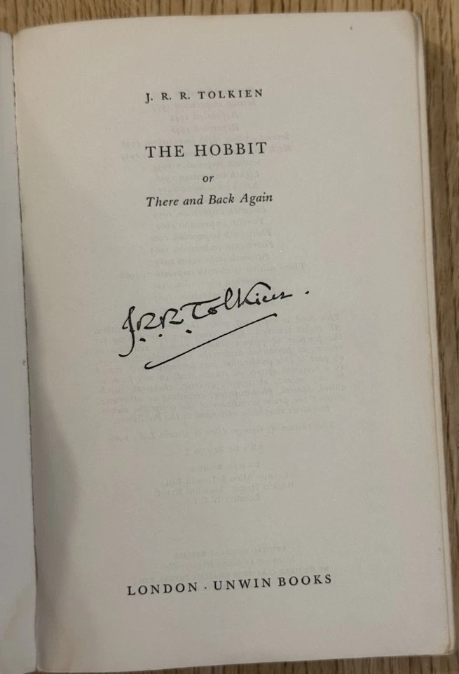 The Hobbit J. R. R. Tolkien Unwin Books 1966 Edition Eleventh  Printing Vintage - Image 3 of 4