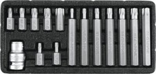 YATO YT-0417 Schrauberbit-Satz T20-T55 15 Teilig Bits chrom-vanadium-stahl