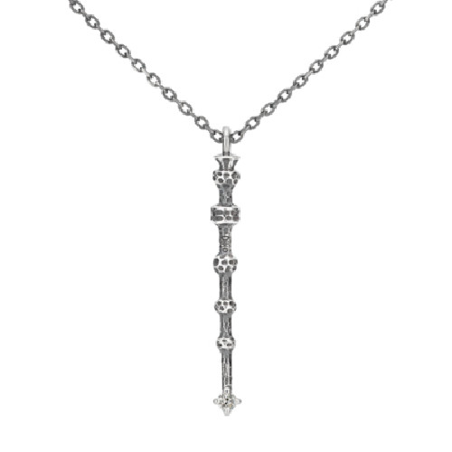 Harry Potter Varita Collar La Varita de Saúco Plata 925 U-TESORO Joyería Diam...