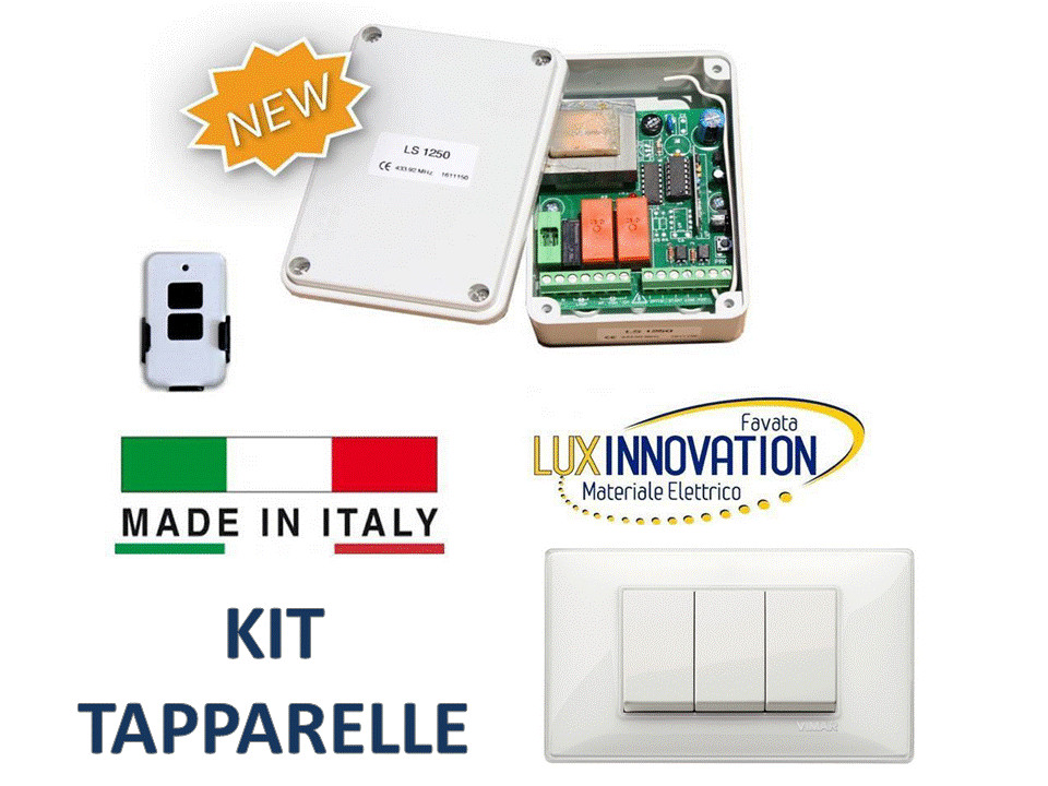 Kit Centralina per Motori Tapparelle 230V ACM + Radio Comando + Switch