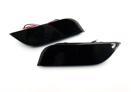 2x SMOKE LENS LED REAR BUMPER REFLECTOR BRAKE LIGHTS FOR 2013-2015 SUBARU XV CROSSTREK